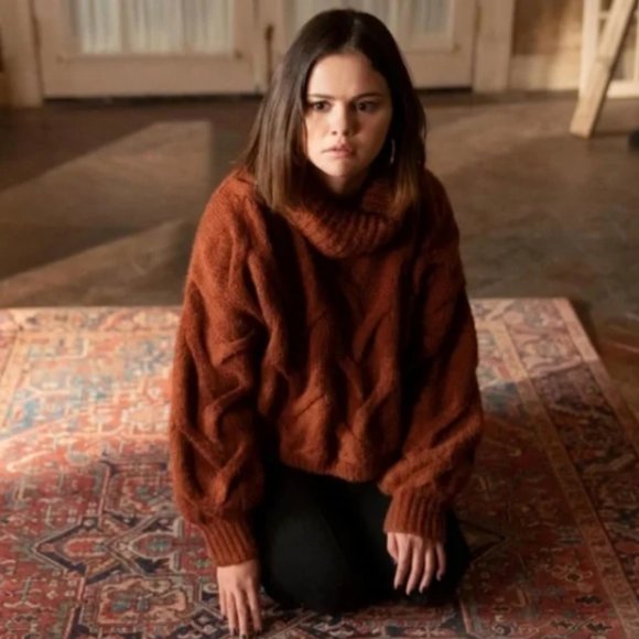 Madewell Sweaters - Madewell Somervell Modern Cable Turtleneck Sweater Burnt Orange size xs